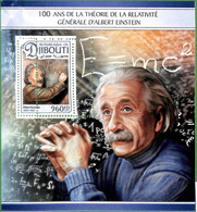 A0478 - DJIBOUTI - ERROR MISSPERF Stamp SHEET - 2016  Science ALBERT EINSTEIN - Albert Einstein