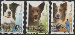 AUSTRALIA - USED 2022 Working Dogs Sheepdog Trials Set Of Three - Gebruikt