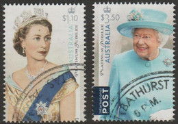 AUSTRALIA - USED 2022 $4.60 Queen Elizabeth II Platinum Jubilee Set Of Two - Oblitérés