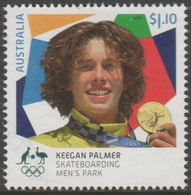 AUSTRALIA - USED 2021 $1.10 Tokyo Olympic Games Gold Medal Winners - Skateboard: Men's Park - Used Stamps