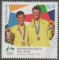 AUSTRALIA - USED 2021 $1.10 Tokyo Olympic Games Gold Medal Winners - Sailing: Mens 470 - Oblitérés