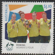 AUSTRALIA - USED 2021 $1.10 Tokyo Olympic Games Gold Medal Winners - Rowing Women's Four - Gebruikt