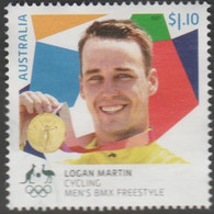 AUSTRALIA - USED 2021 $1.10 Tokyo Olympic Games Gold Medal Winner - Cycling  Men's BMX Freestyle - Usados