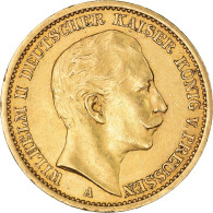 Monnaie, Etats Allemands, PRUSSIA, Wilhelm II, 20 Mark, 1907, Berlin, TTB+, Or - Otros & Sin Clasificación