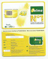 MADAGASCAR MADAGASKAR  Carte SIM TELMA 4G NEUVE  /  MALAGASY NEW SIM Card TELMA MADAGASCAR - Madagaskar