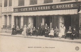 Saint-Etienne - Café De La Gerbe C.Rozier, 10 Place Jacquard - Saint Etienne