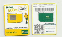 MADAGASCAR MADAGASKAR  Carte SIM NEUVE 4G  /  MALAGASY NEW SIM Card TELMA MADAGASCAR - Madagaskar