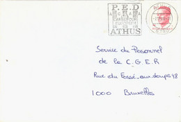 BELGIUM. POSTMARK ATHUS. 1988 - Autres & Non Classés