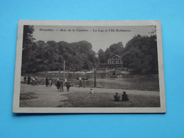 Bois De La CAMBRE - Le Lac Et L'Ile ROBINSON ( Edit. U. P. B. Bruxelles ) Anno 193? ( Zie/voir Scans ) ! - Forêts, Parcs, Jardins