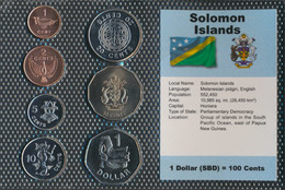 Salomoninseln 2005 Stgl./unzirkuliert Kursmünzen 2005 1 Cent Bis 1 Dollar (9764533 - Solomoneilanden