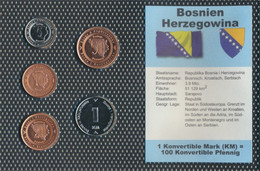 Bosnien-Herzegowina Stgl./unzirkuliert Kursmünzen Stgl./unzirkuliert 1998-2005 5 Feninga Bis 1 Konvertible Ma (9764541 - Bosnia And Herzegovina
