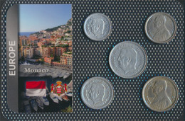 Monaco Sehr Schön Kursmünzen Sehr Schön Ab 1943 1 Franc Bis 20 Francs (9764384 - Andere & Zonder Classificatie