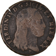 Monnaie, États Italiens, NAPLES, Ferdinando IV, 8 Tornesi, 1797, TB, Cuivre - Naples & Sicile