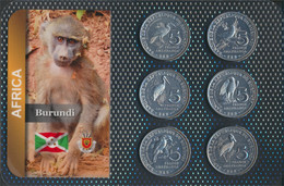 Burundi 2014 Stgl./unzirkuliert Kursmünzen 2014 6 X 5 Francs (9764196 - Burundi