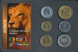 Zentralafrikanische Staaten Stgl./unzirkuliert Kursmünzen Stgl./unzirkuliert Ab 1973 1 Franc Bis 100 Francs (9764183 - Central African Republic