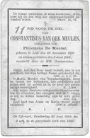Van Der Meulen Constantius .(lede 1810-1892) - Religion & Esotérisme