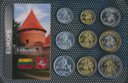 Litauen Stgl./unzirkuliert Kursmünzen Stgl./unzirkuliert Ab 1991 1 Centai Bis 5 Litai (9764412 - Lithuania