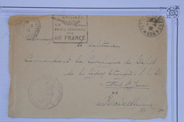 AU11 FRANCE BELLE LETTRE DEVANT  1938 PAR AIR FRANCE  POUR COMMANDANT LEGION ETRANGERE +AFFRANCH. PLAISANT - 1960-.... Brieven & Documenten