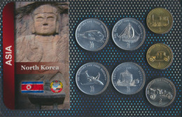 Nord-Korea 2002 Stgl./unzirkuliert Kursmünzen 2002 1/2 Chon Bis 2 Chon (9764515 - Corea Del Norte