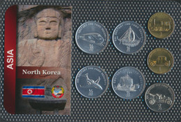 Nord-Korea 2002 Stgl./unzirkuliert Kursmünzen 2002 1/2 Chon Bis 2 Chon (9764516 - Korea, North