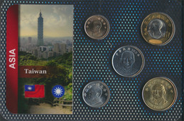 China-Taiwan Stgl./unzirkuliert Kursmünzen Stgl./unzirkuliert Ab 1981 1 Yuan Bis 50 Yuan (9764448 - Taiwán