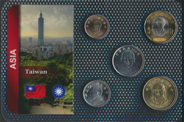 China-Taiwan Stgl./unzirkuliert Kursmünzen Stgl./unzirkuliert Ab 1981 1 Yuan Bis 50 Yuan (9764449 - Taiwán