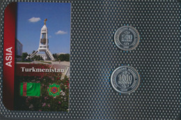Turkmenistan 1999 Stgl./unzirkuliert Kursmünzen 1999 500 Bis 1.000 Manat (9764341 - Turkménistan