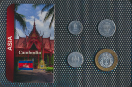 Kambodscha 1994 Stgl./unzirkuliert Kursmünzen 1994 50 Bis 500 Riel (9764267 - Cambodia