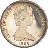 Monnaie, Île De Man, Elizabeth II, Crown, 1984, Pobjoy Mint, Proof, SPL - Île De  Man