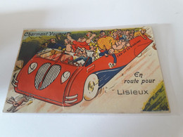 B133 Souvenir De Lisieux Carte Avec Dépliant - Lisieux