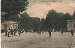 CPA - Carte Postale -Belgique-Bruxelles Entrée Du Bois De La Cambre  Très Animée 1910    VM48446 - Forêts, Parcs, Jardins