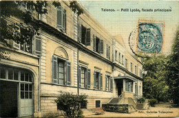 Talence * La Façade Principale Du Petit Lycée * école * Cpa Toilée Colorisée - Other & Unclassified