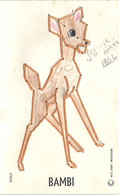 Carte Publicité Bonux Bambi Walt Disney Production - Publicidad