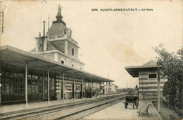 Ste Anne D'auray * Vue Sur La Gare * Ligne Chemin De Fer - Sainte Anne D'Auray
