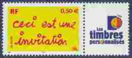 France Personnalisé N° 3636 Aa ** Invitation - Logo " Les Timbres Personnalisés" Gomme Mate - Unused Stamps