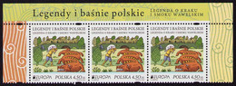 Poland 2022 / Europa -  Polish Legends And Fairy Tales, Wawel Dragon And Shoemaker, Cracow, Krak / Stripe With Tag MNH** - 2022