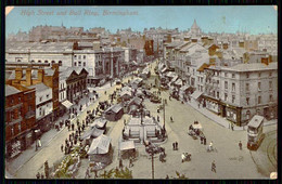 UNITED KINGDOM - ENGLAND - BIRMINGHAM - High Street And Bull Ring. ( Ed. Valentine's Series Nº 72331) Carte Postale - Fairs