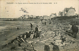 Paramé * La Digue , Après La Marée Des 30 Et 31 Octobre 1905 * Villas - Parame