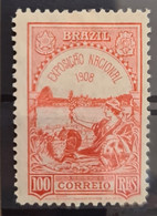 BRASIL 1908 - MLH - Sc# 129 - Unused Stamps
