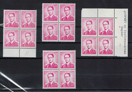 LIQUIDATION ROI BAUDOUIN ** / MNH   Le  6,00 Fr En 4 Nuances  EN BLOC DE  4    à   2,95 - Unused Stamps