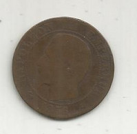 Monnaie , France , 5 Centimes 1856 BB , 2 Scans - Sonstige & Ohne Zuordnung