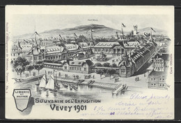 Carte P De 1901 ( Souvenir De L' Exposition De Vevey 1901  ) - VD Vaud