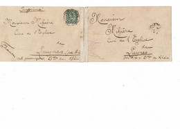 CTN80 - LEVANT FRANCAIS -  BLANC 5c  CPA VUE PANORAMIQUE CONSTANTINOPLE GALATA / LUYNES 13/11/1905 - Lettres & Documents