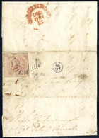 Cover 1860, Lettera Da Campobasso Il 28.8 Affrancata Con 2 Gr. Rosa Chiaro Bollo A Svolazzo "ANNULLATO", Tipo 32, Con Su - Naples