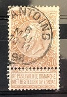 België, 1893, Nr 62, Gestempeld ANTOING - 1893-1900 Barbas Cortas