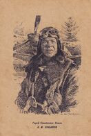 Propaganda Advert Postcard.Pilot A.Lukjanov. - Russia