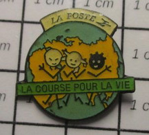 1115c Pin's Pins / Beau Et Rare / THEME : POSTES / LA POSTE COURSE POUR LA VIE Et Pour Le Courrier Dans Les Temps ? - Postes