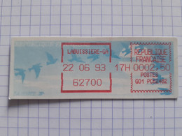 La Buissière-GA 62700 - 22-06-93 - G01 PC62482 Tarif 2.50 - 1990 « Oiseaux De Jubert »