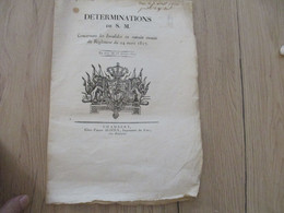 23/02/1820 Victor Emanuel Détermination De Sa Majesté Concernant Les Invalides En Retraite .... Chambéry - Decretos & Leyes