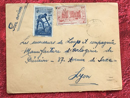 A.O.F-Conakry Guinée Française-☛(ex-Colonie Protectorat)Timbres Aff. Composé Lettre Document-☛1949-avion-Tarif - Lettres & Documents